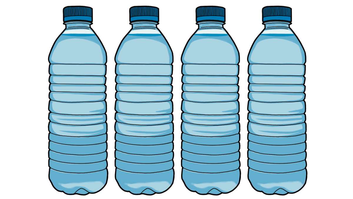 Water bottle illustration