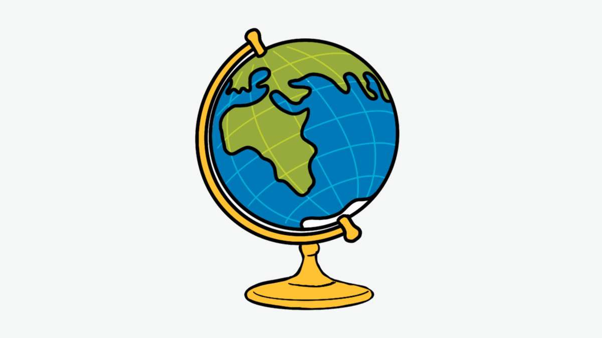 Illustration of a globe 