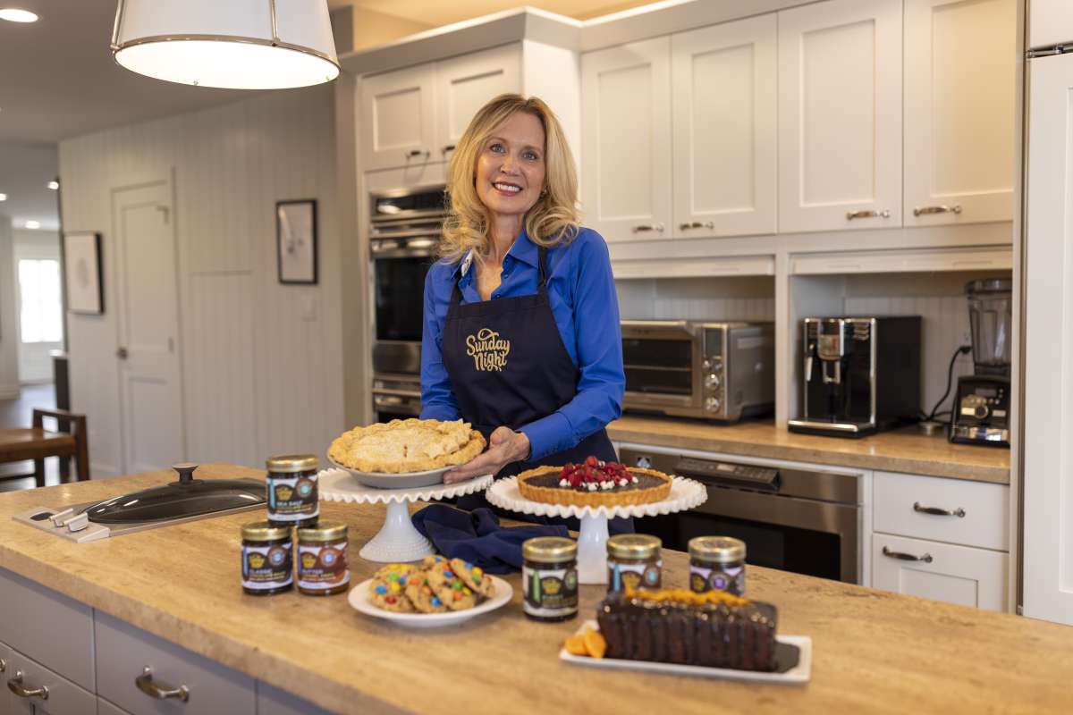 Eileen Gannon in her home kitchen
