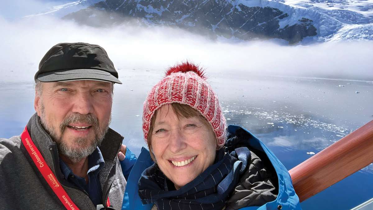 Don and Cheryl Hemann on a Traveling Cyclones Trip