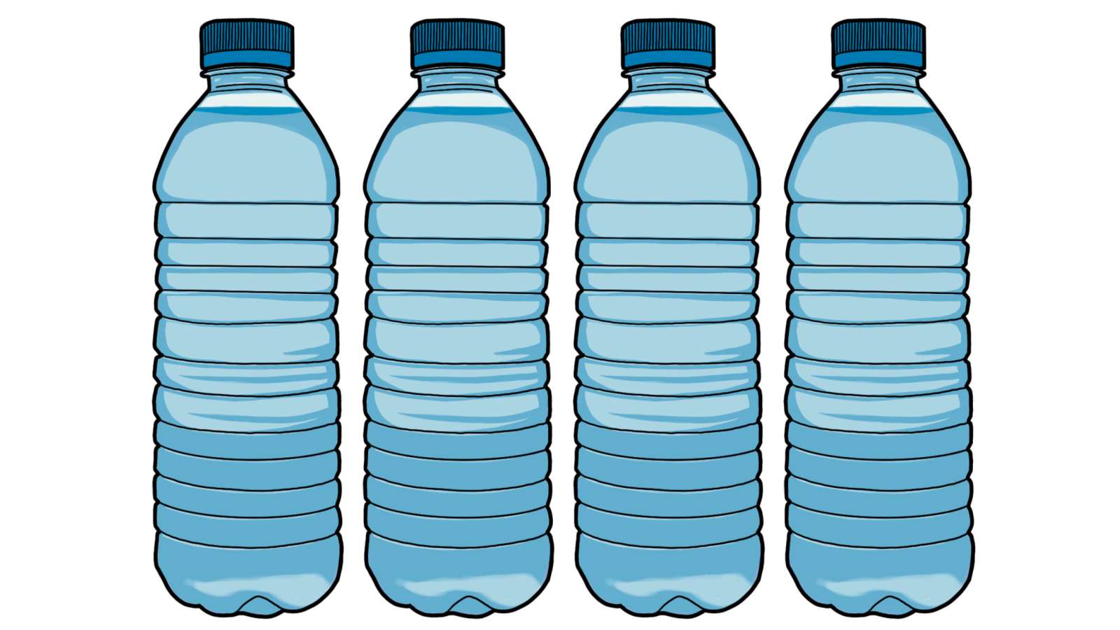 Water bottle illustration