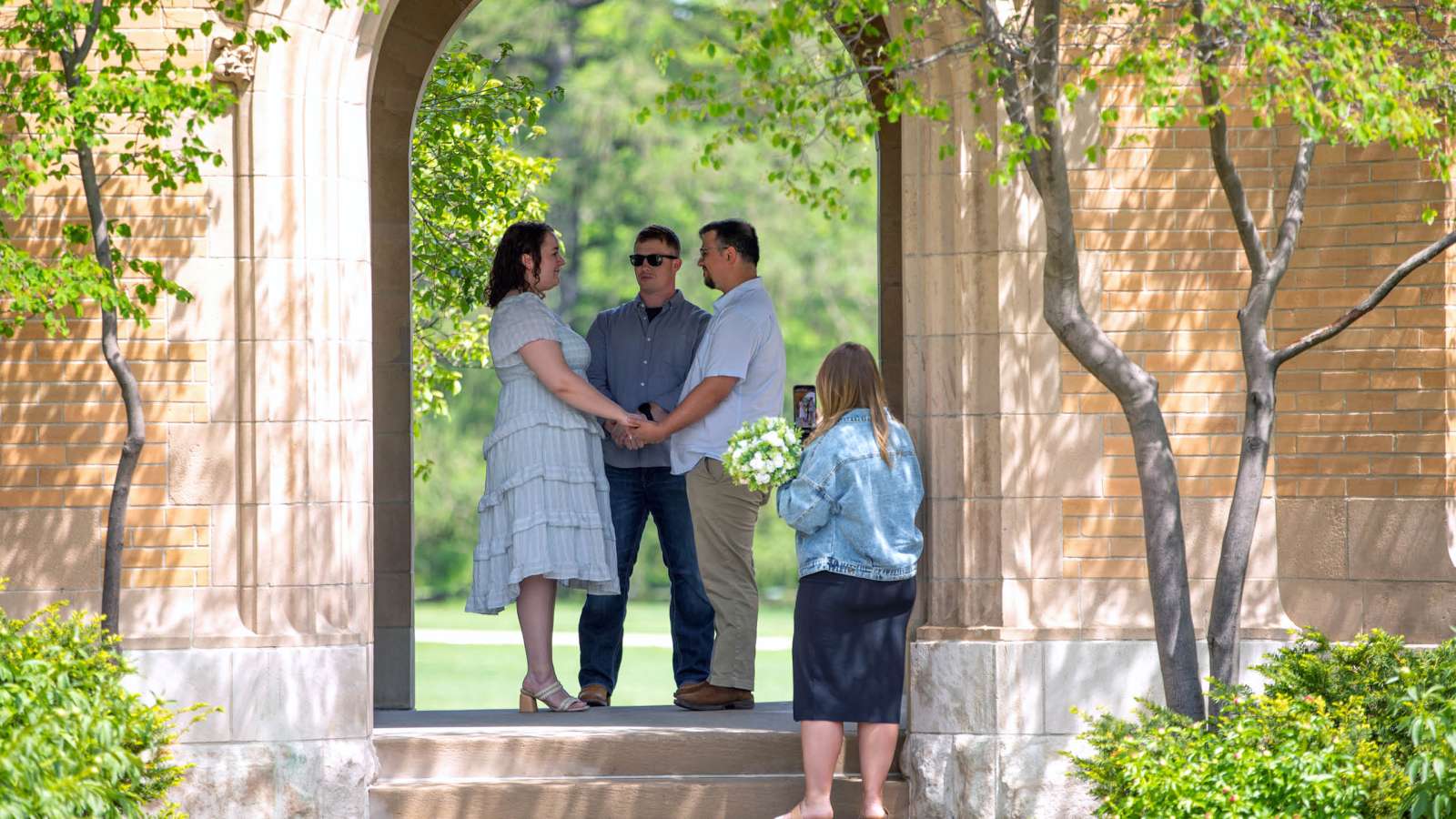 Marriage under ISU Campanile