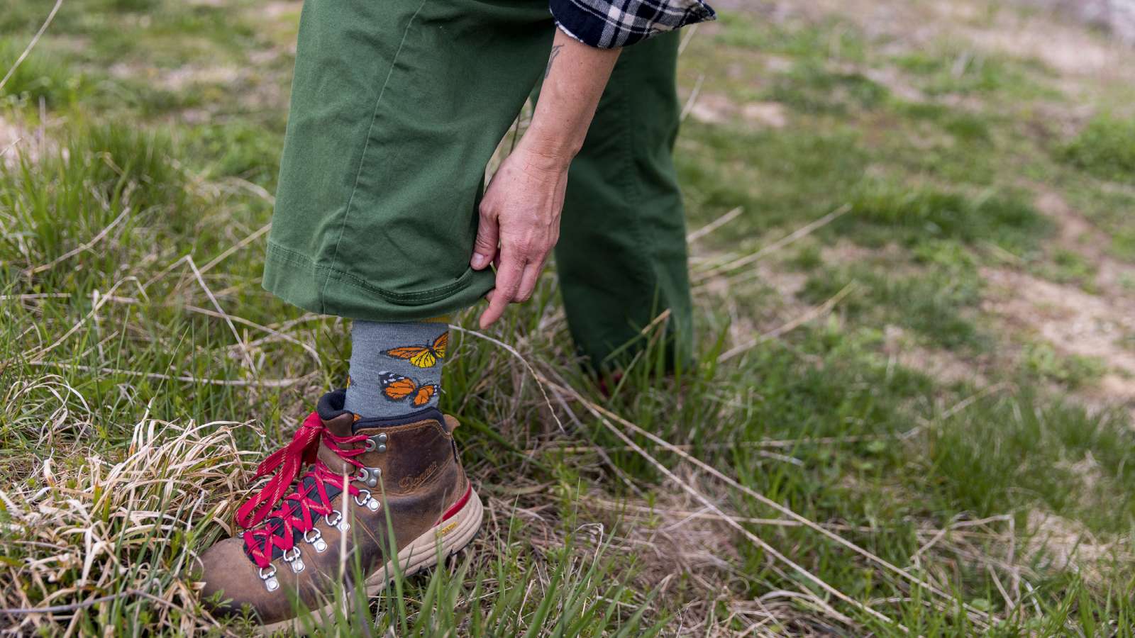 Wander Women matching monarch butterfly socks