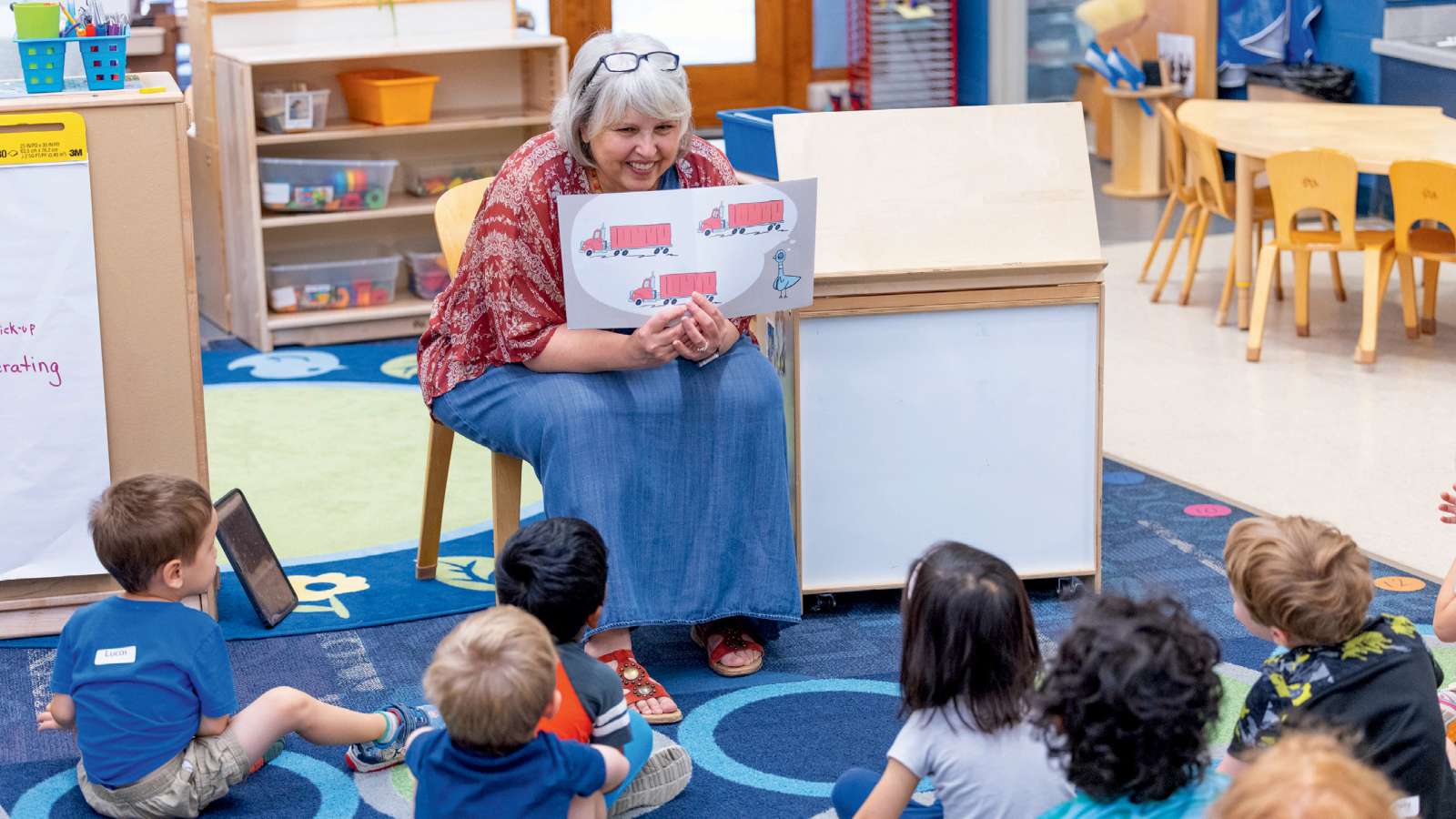 Peggy Ward teaching at ISU Child Development Lab